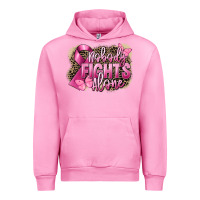 Fuchsia Pink Nobody fights alone Cancer Urban Hoodie - FaDigitalArtStudio