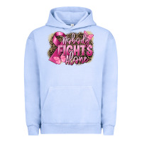 Pigment Grape Ice Nobody fights alone Cancer Urban Hoodie - FaDigitalArtStudio
