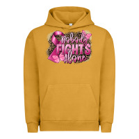 Pigment Peanut Butter Nobody fights alone Cancer Urban Hoodie - FaDigitalArtStudio