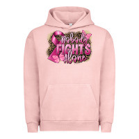 Pigment Salmon Nobody fights alone Cancer Urban Hoodie - FaDigitalArtStudio