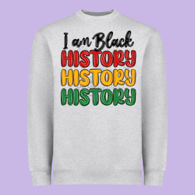 I Am Black History Heavyweight Sweatshirt Designed By Maliassmallbusiness
