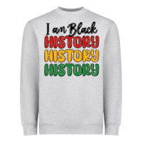 Heather Grey i am black history Heavyweight Sweatshirt - MaliasSmallBusiness