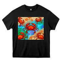 Black crab Heavy Core Tee - BarkalooDesign