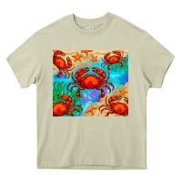 Mossy crab Heavy Core Tee - BarkalooDesign