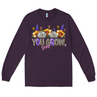 Plum you grow girl Long Sleeve Tee - NancyCooperArtShop
