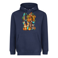 Navy Love Turkey Thanksgiving Heavyweight Hoodie - texasbilliewilder