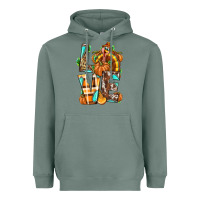 Sage Love Turkey Thanksgiving Heavyweight Hoodie - texasbilliewilder
