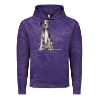 Cloud Purple Great Dane Dog Vintage Hoodie - LillyAllenDesigns