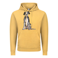 Vintage Mustard Great Dane Dog Vintage Hoodie - LillyAllenDesigns