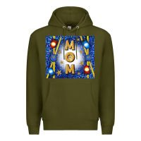 Army Green police mom mother’s day Premium Hoodie - TumblerDesignByShophia
