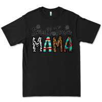 Black small town mama Premium Tee - CowhideDigitalArt