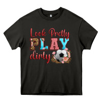 Asphalt look pretty play dirty soccer Heavy Core Tee - HRA Design Shop