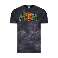 Cloud Black highland cow mom Vintage Tee - Jasminsmagicworld