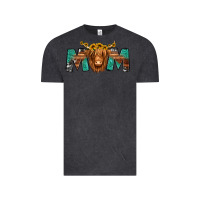 Vintage Black highland cow mom Vintage Tee - Jasminsmagicworld