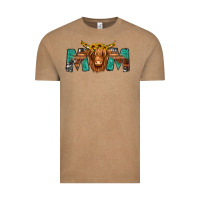 Highland Cow Mom Vintage Tee | Teevron