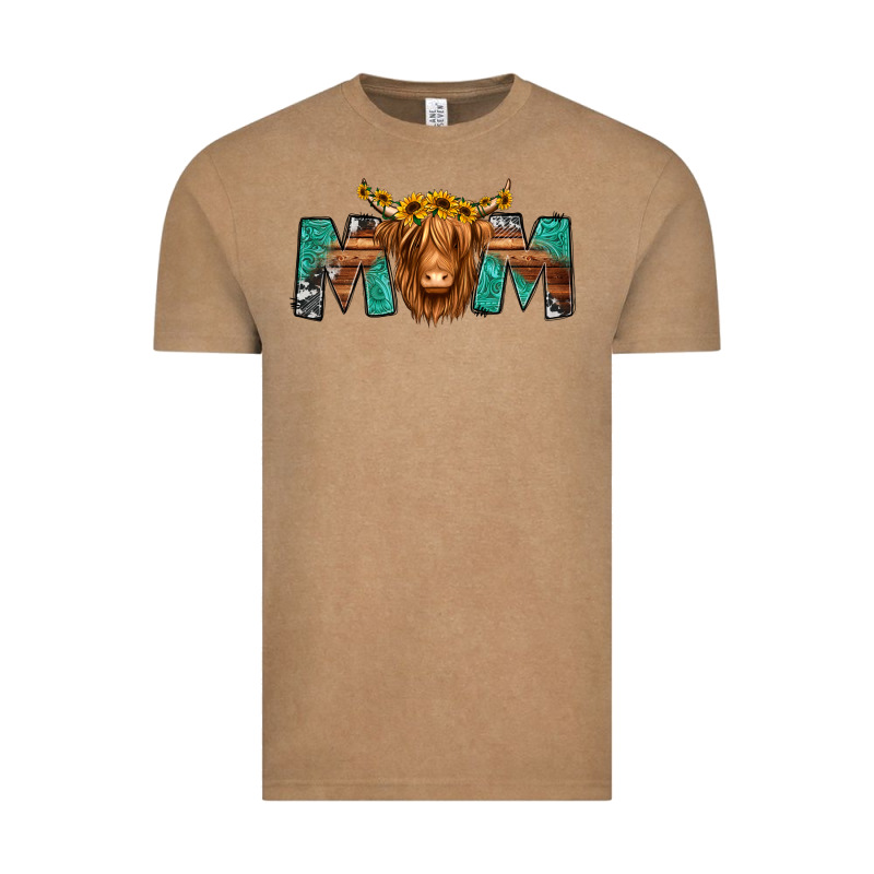 Highland Cow Mom Vintage Tee by Jasminsmagicworld | Teevron