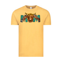 Vintage Mustard highland cow mom Vintage Tee - Jasminsmagicworld