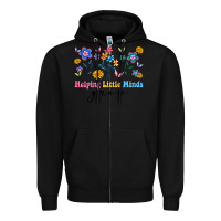 Black helping little minds grow Zipper Hoodie - Artiststas