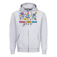 Heather Grey helping little minds grow Zipper Hoodie - Artiststas