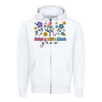 White helping little minds grow Zipper Hoodie - Artiststas
