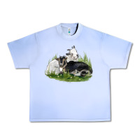 Grape Ice two baby nigerian dwarf goat Urban Heavy Tee - LillyAllenDesigns