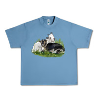 Pebble Blue two baby nigerian dwarf goat Urban Heavy Tee - LillyAllenDesigns