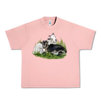 Two Baby Nigerian Dwarf Goat Urban Heavy Tee | Teevron