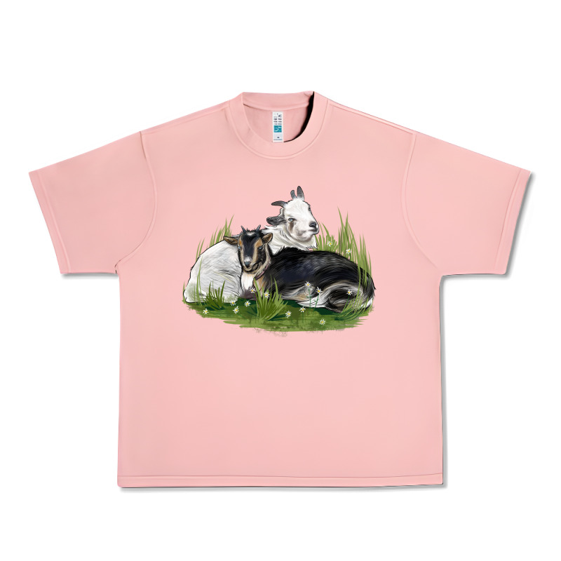 Two Baby Nigerian Dwarf Goat Urban Heavy Tee by LillyAllenDesigns | Teevron