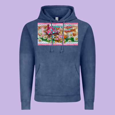 Happy Easter Y'all Rabbit Sippy Cup Vintage Hoodie Designed By Barkaloodesign