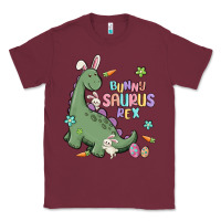 Burgundy bunny saurus rex Classic Tee - MaliasSmallBusiness