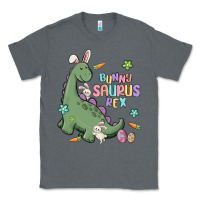 Charcoal Heather bunny saurus rex Classic Tee - MaliasSmallBusiness