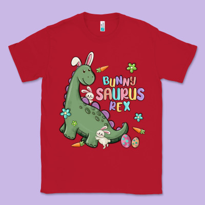 Bunny Saurus Rex Classic Tee Designed By Maliassmallbusiness