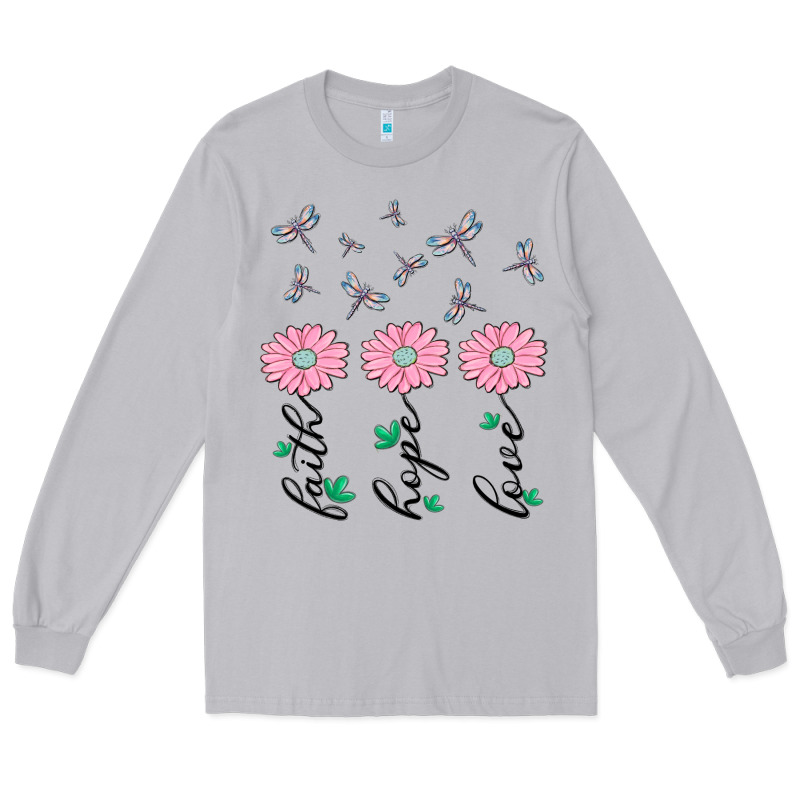 Faith Hope Love Long Sleeve Tee by MaliasSmallBusiness | Teevron
