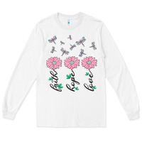 White faith hope love Long Sleeve Tee - MaliasSmallBusiness
