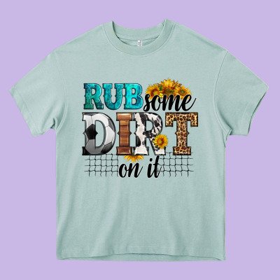 Rub Some Dirt On It Soccer Heavy Core Tee Designed By Hra Design Shop