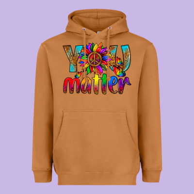 Lgbtq+ You Matter With Leopard Heavyweight Hoodie Designed By Nancycooperartshop