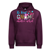 Mauve Wine be kind gnome matter what Urban Hoodie - OliviaCreatesArt