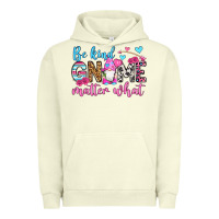 Pigment Pistachio be kind gnome matter what Urban Hoodie - OliviaCreatesArt