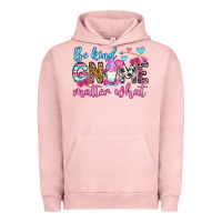Pigment Salmon be kind gnome matter what Urban Hoodie - OliviaCreatesArt
