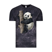 Cloud Black Giant Panda Vintage Tee - LillyAllenDesigns