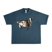 Midnight Navy Nigerian Dwarf Goat Urban Heavy Tee - LillyAllenDesigns