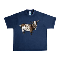 Navy Nigerian Dwarf Goat Urban Heavy Tee - LillyAllenDesigns