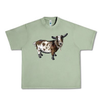 Oil Green Nigerian Dwarf Goat Urban Heavy Tee - LillyAllenDesigns