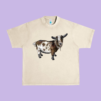 Nigerian Dwarf Goat Urban Heavy Tee Designed By Lillyallendesigns