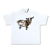 White Nigerian Dwarf Goat Urban Heavy Tee - LillyAllenDesigns