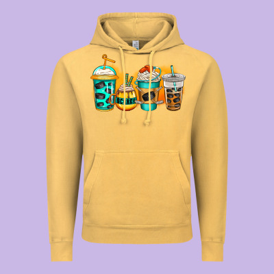 Ice Hockey Coffee Vintage Hoodie Designed By Jasminsmagicworld