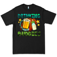 Black drinking buddies with baby bottle and beer Premium Tee - HRA Design Shop
