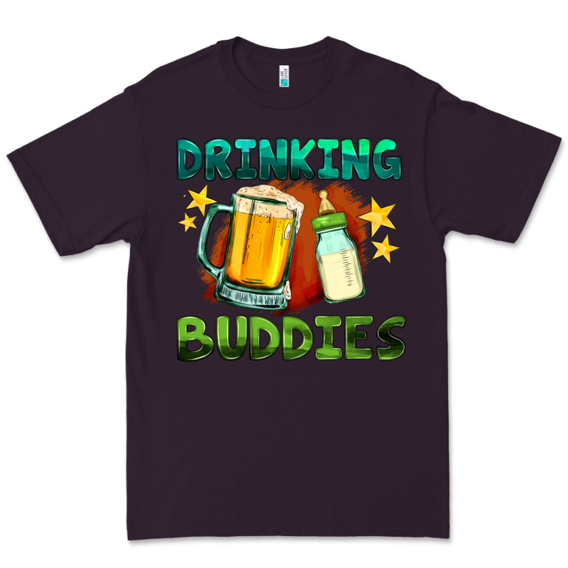 Drinking Buddies With Baby Bottle And Beer Premium Tee by HRA Design Shop | Teevron