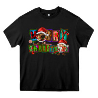 Black merry christmas gnomies Heavy Core Tee - FaDigitalArtStudio