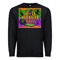 Black Bad witch vibes Premium Sweatshirt - NancyCooperArtShop